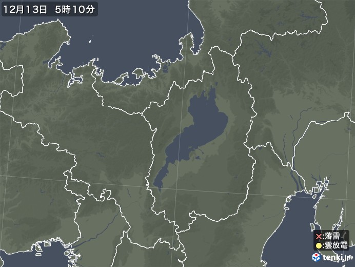 滋賀県の雷レーダー(実況)