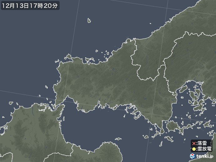 山口県の雷レーダー(実況)