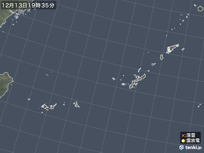 沖縄地方の雷レーダー(実況)