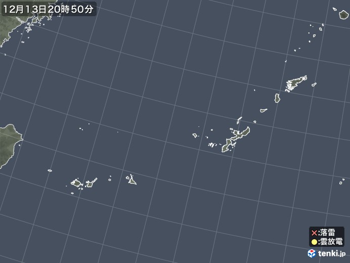 沖縄地方の雷レーダー(実況)