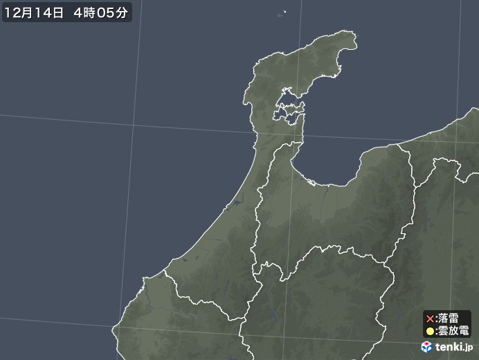 石川県の雷レーダー(実況)