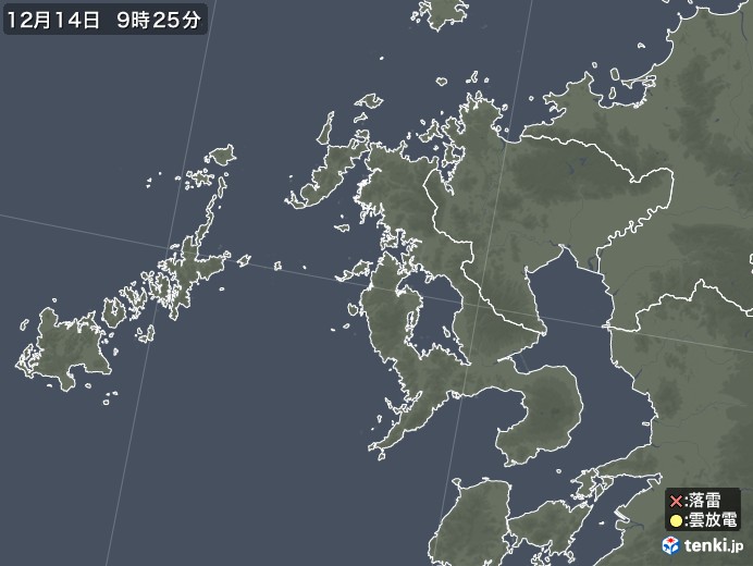 長崎県の雷レーダー(実況)