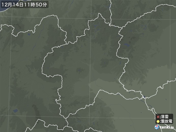 群馬県の雷レーダー(実況)