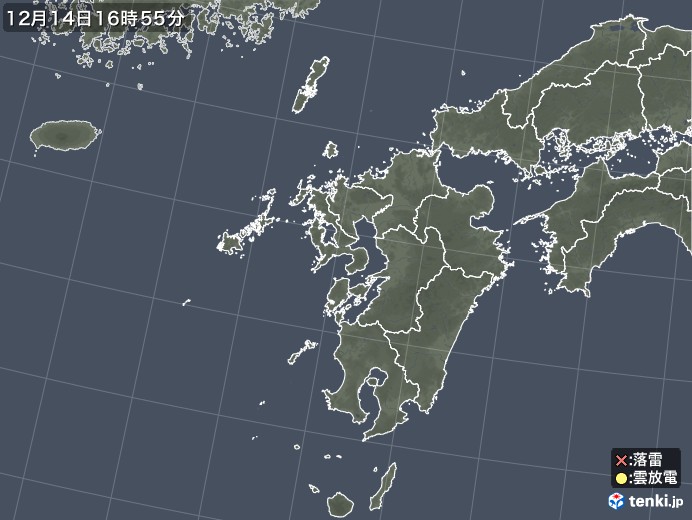 九州地方の雷レーダー(実況)