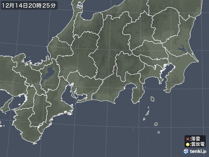 東海地方の雷レーダー(実況)