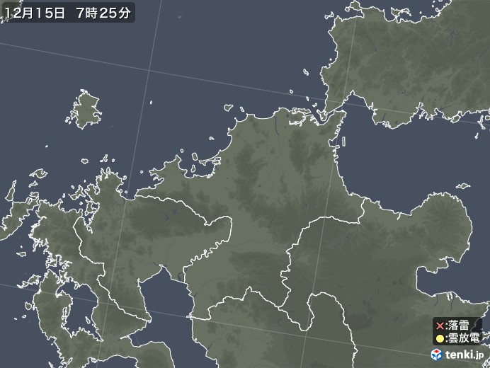福岡県の雷レーダー(実況)