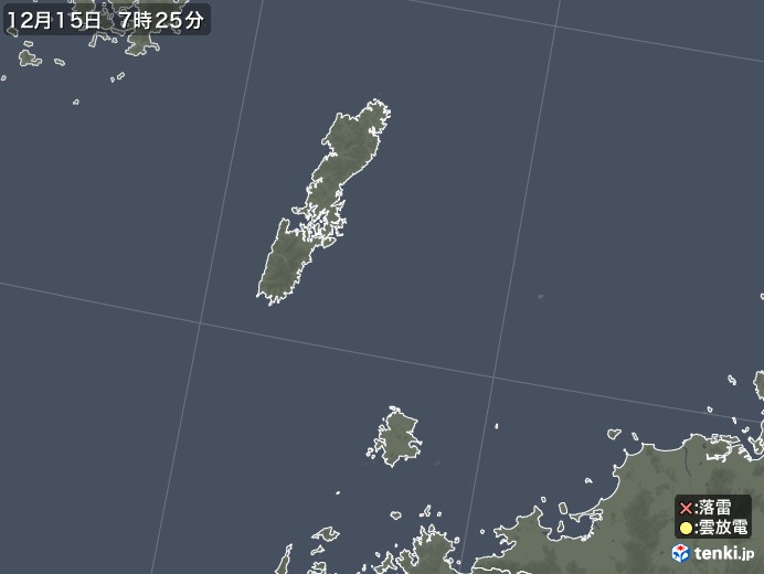 壱岐・対馬(長崎県)の雷レーダー(実況)