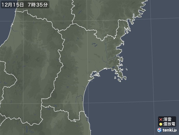 宮城県の雷レーダー(実況)