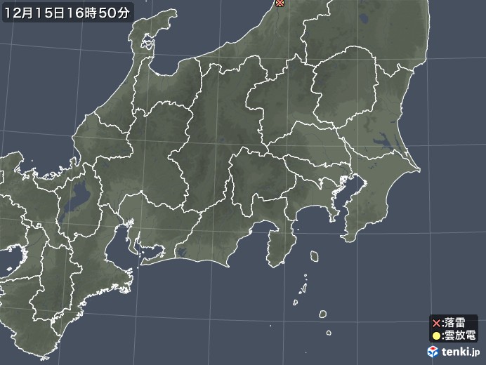 関東・甲信地方の雷レーダー(実況)