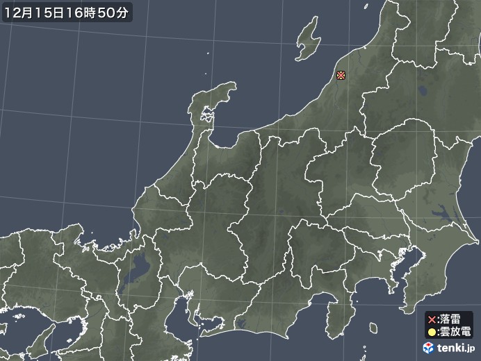 北陸地方の雷レーダー(実況)