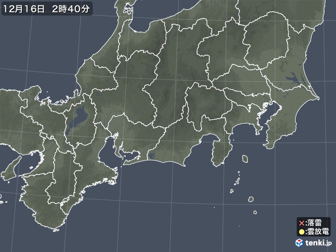 東海地方の雷レーダー(実況)