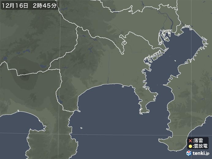 神奈川県の雷レーダー(実況)