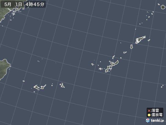 沖縄地方の雷レーダー(実況)