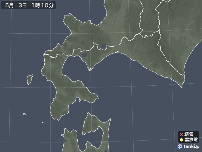 道南の雷レーダー(実況)