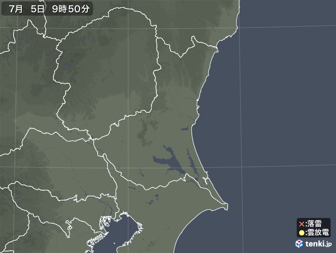 茨城県の雷レーダー(実況)
