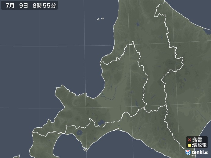 道央の雷レーダー(実況)