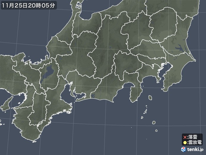 東海地方の雷レーダー 実況 日本気象協会 Tenki Jp