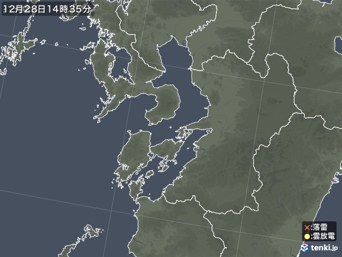 熊本県の雷レーダー(実況) - 日本気象協会 tenki.jp