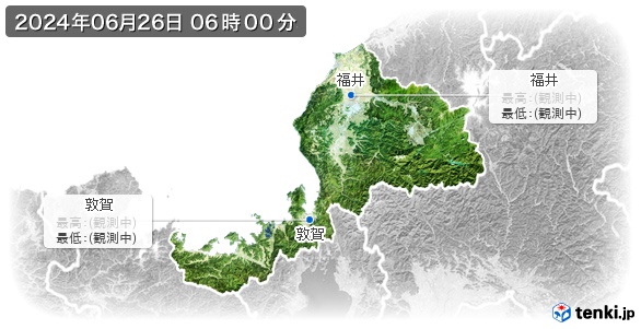 福井県の最高・最低気温(全国)