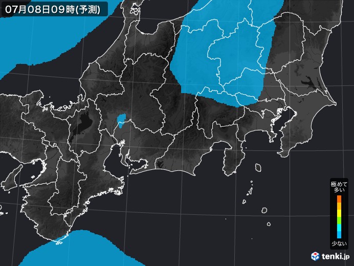 東海地方のPM2.5分布予測