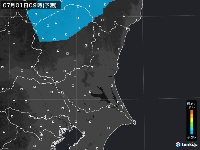 茨城県のPM2.5分布予測
