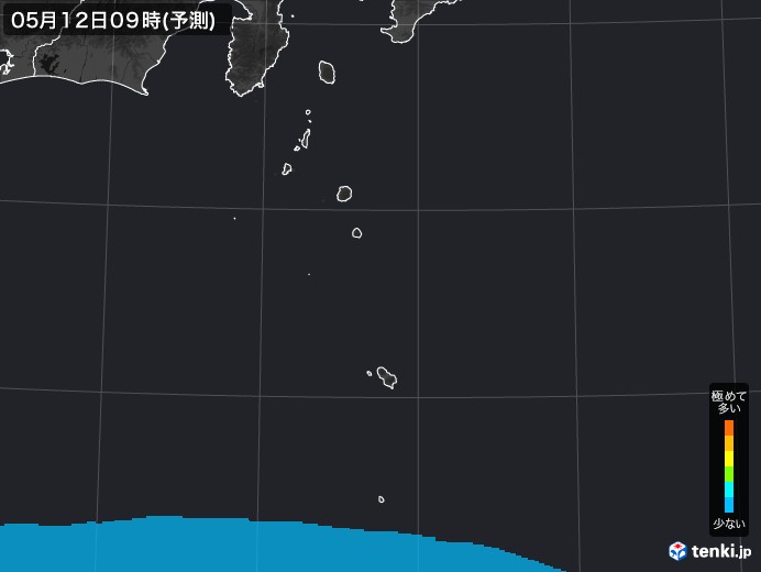 伊豆諸島(東京都)のPM2.5分布予測