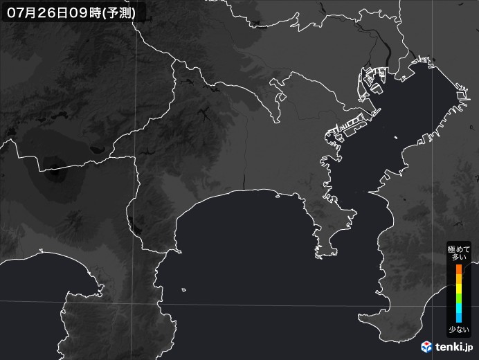 神奈川県のPM2.5分布予測
