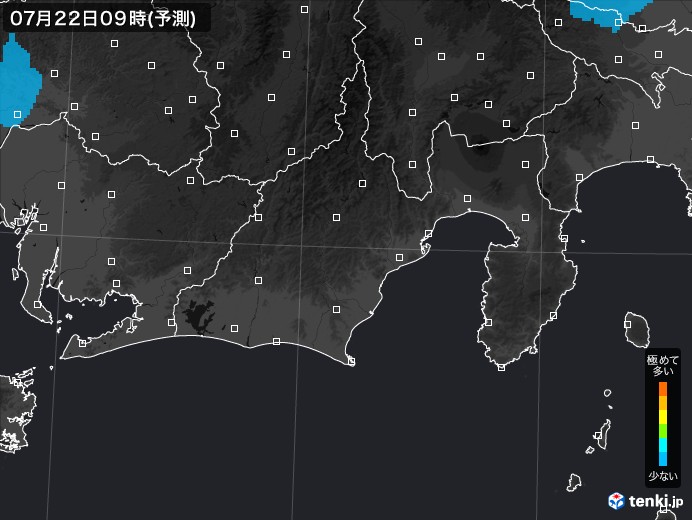 静岡県のPM2.5分布予測