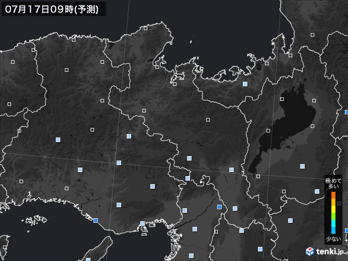 京都府のPM2.5分布予測