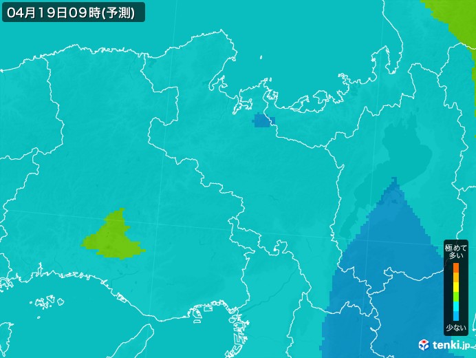 京都府のPM2.5分布予測