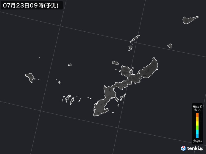 沖縄県のPM2.5分布予測