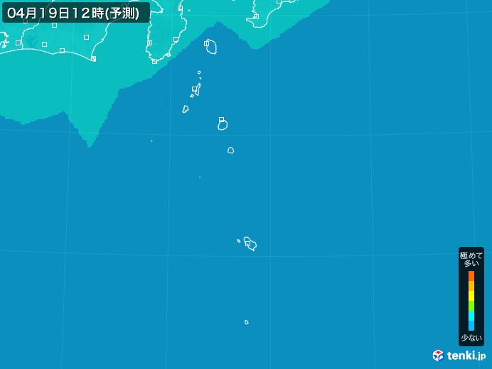 伊豆諸島(東京都)のPM2.5分布予測