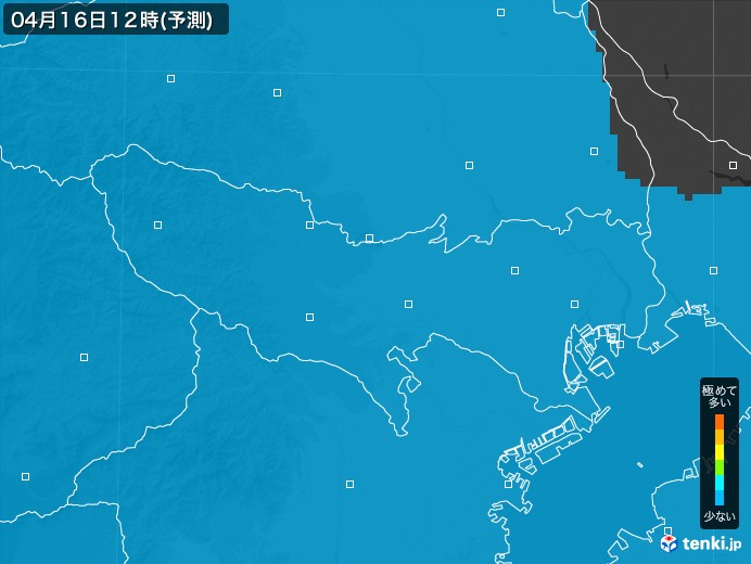 東京都のPM2.5分布予測