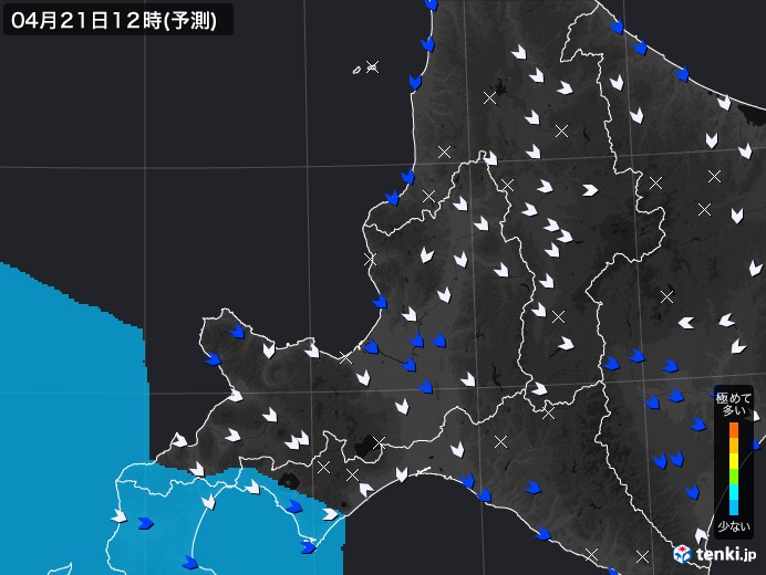 道央のPM2.5分布予測