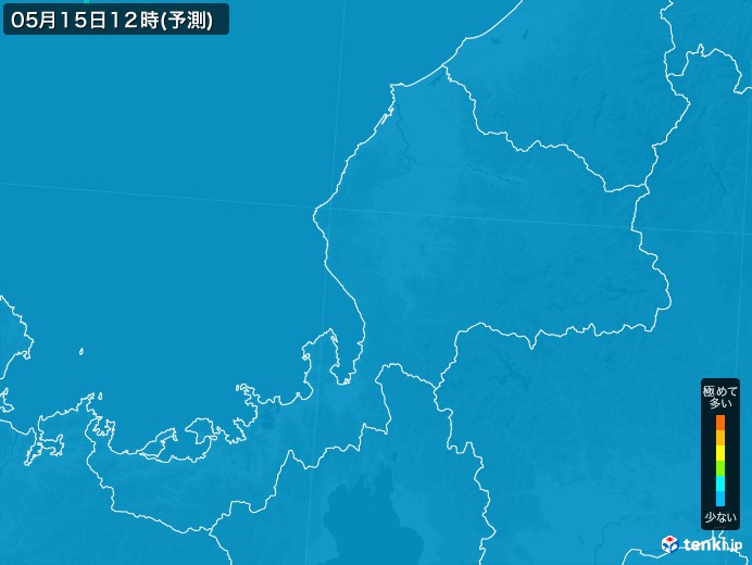 福井県のPM2.5分布予測