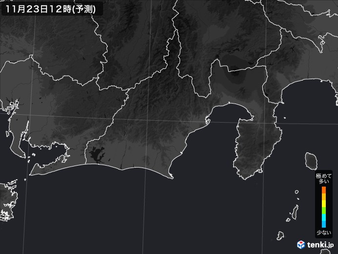 静岡県のPM2.5分布予測