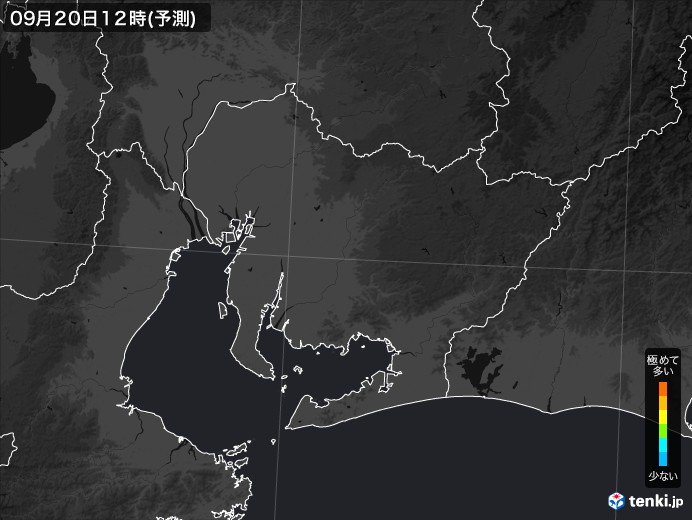 愛知県のPM2.5分布予測