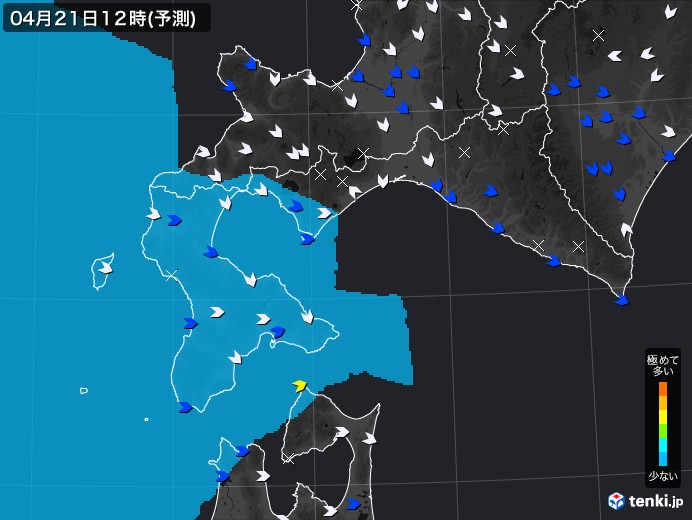 道南のPM2.5分布予測