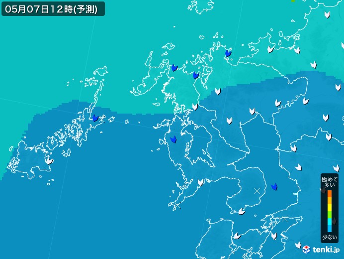 長崎県のPM2.5分布予測