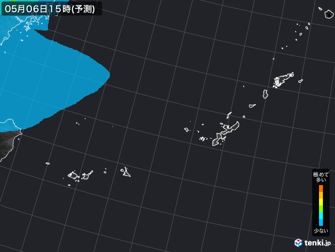 沖縄地方のPM2.5分布予測