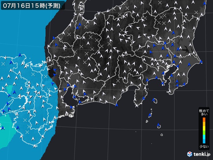 東海地方のPM2.5分布予測