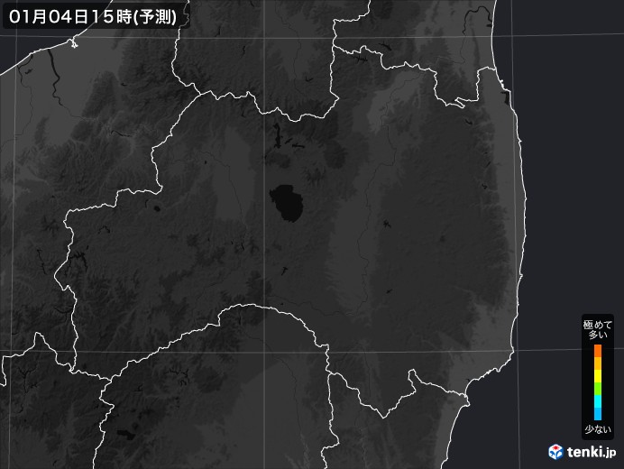 福島県のPM2.5分布予測