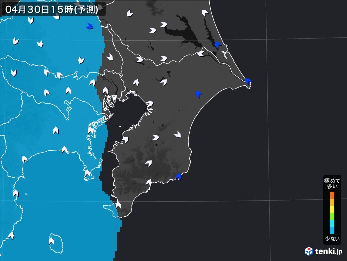 千葉県のPM2.5分布予測