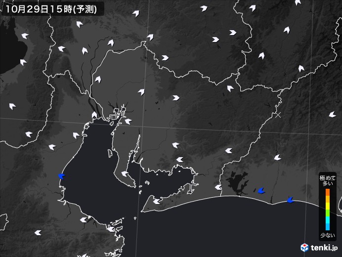 愛知県のPM2.5分布予測