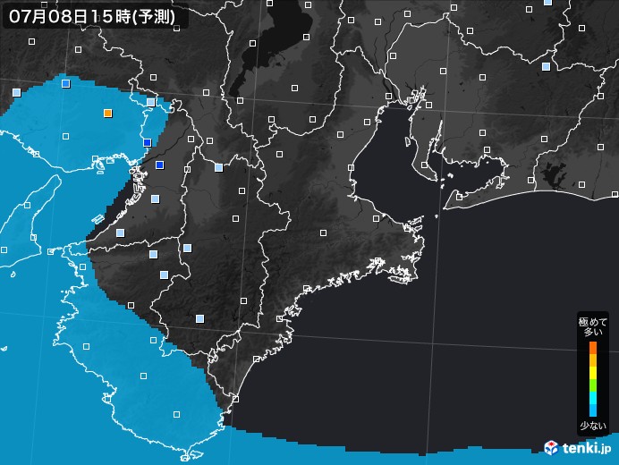 三重県のPM2.5分布予測