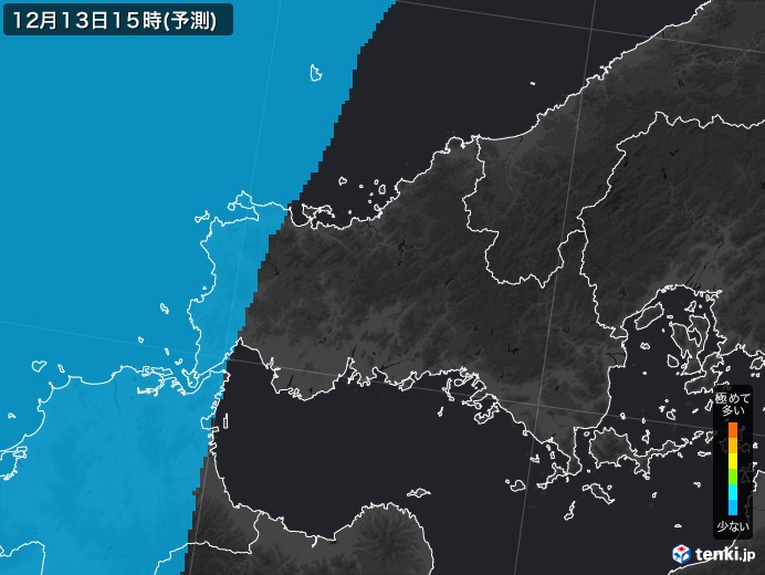 山口県のPM2.5分布予測