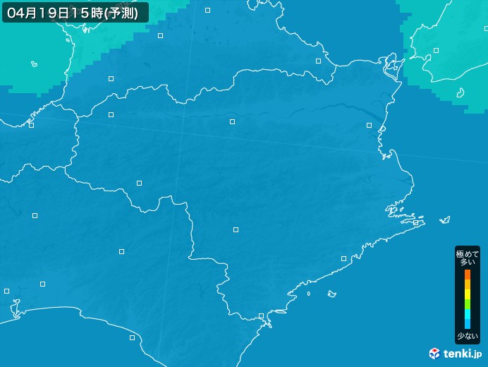 徳島県のPM2.5分布予測