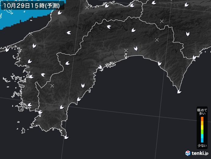 高知県のPM2.5分布予測