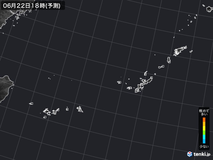 沖縄地方のPM2.5分布予測