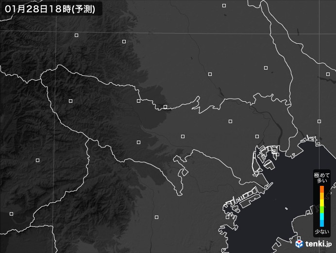 東京都のPM2.5分布予測